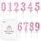 Beanlieve Rose Gold Birthday Candles - Cake Numeral Candles Number 0-9 Glitter Cake Topper Decoration for Birthday,Wedding Anniversary,Party Celebration(10 Pieces)
